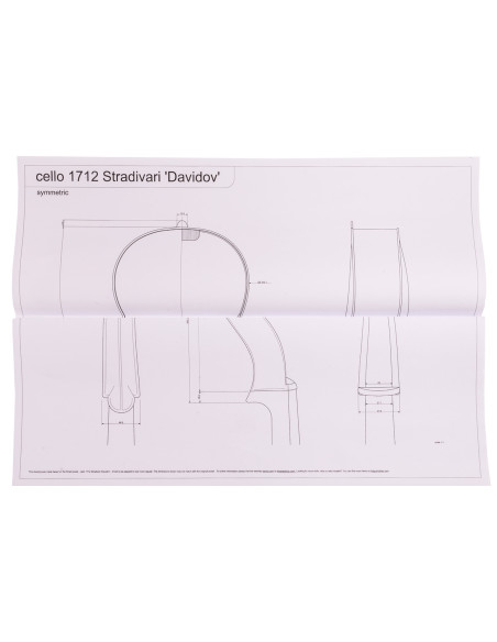 Set Gabarits Violoncelle Stradivarius Davidov 1712 | Maderas Barber