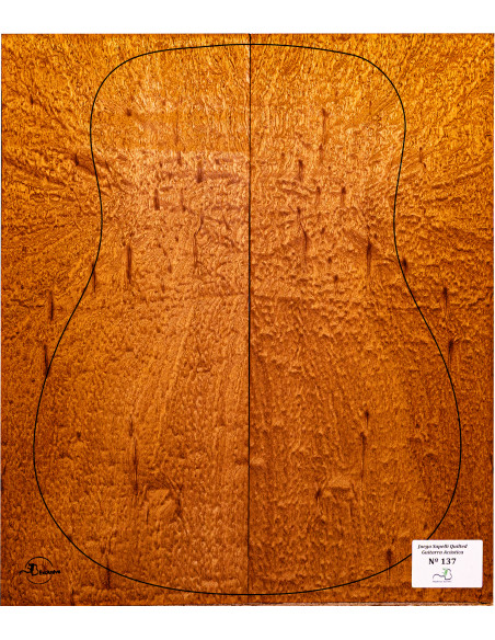 Jeu Guitare Acoustique Sapelli Quilted MB Exclusive Nº137