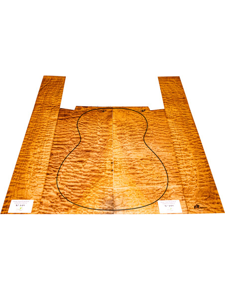 Jeu Guitare Classique Sapelli Quilted MB Exclusive Nº149 | Maderas Barber