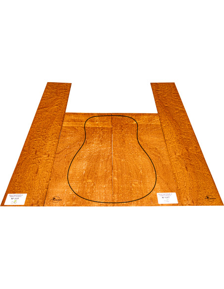 Jeu Guitare Acoustique Sapelli Quilted MB Exclusive Nº137 | Maderas Barber
