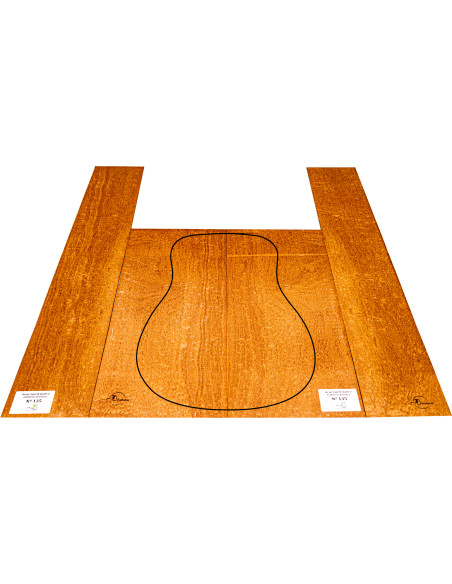 Jeu Guitare Acoustique Sapelli Quilted MB Exclusive Nº135 | Maderas Barber