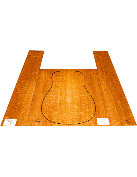 Juego Sapelli Quilted Guitarra Acústica MB Exclusive Nº129 | Maderas Barber