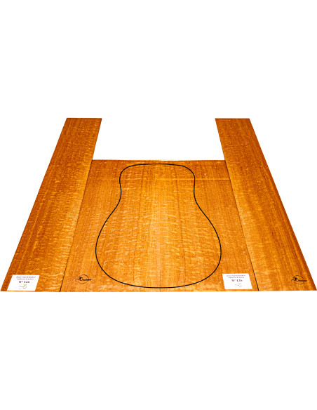 Jeu Guitare Acoustique Sapelli Quilted MB Exclusive Nº126 | Maderas Barber
