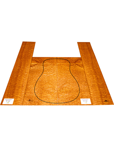Jeu Guitare Acoustique Sapelli Quilted MB Exclusive Nº116 | Maderas Barber