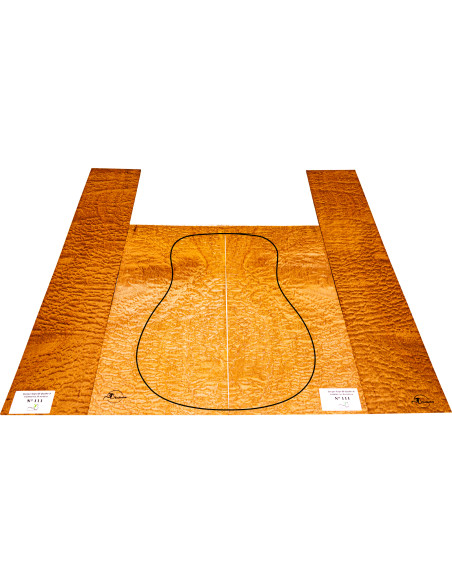 Jeu Guitare Acoustique Sapelli Quilted MB Exclusive Nº111 | Maderas Barber