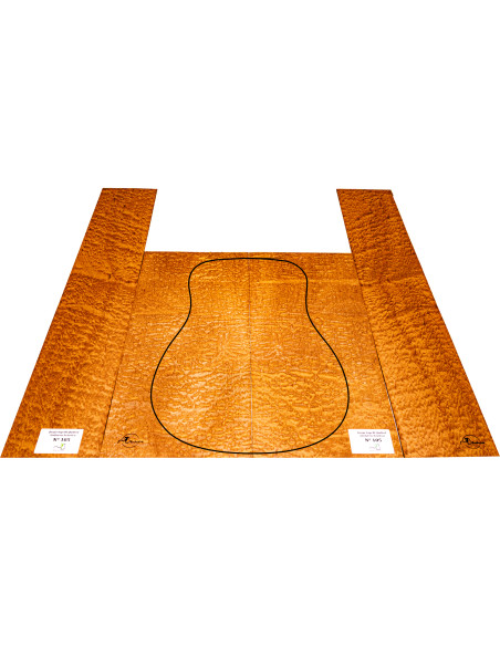 Juego Sapelli Quilted Guitarra Acústica MB Exclusive Nº105 | Maderas Barber