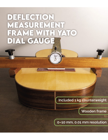 Deflection Measurement Frame with Yato Dial Gauge | Maderas Barber