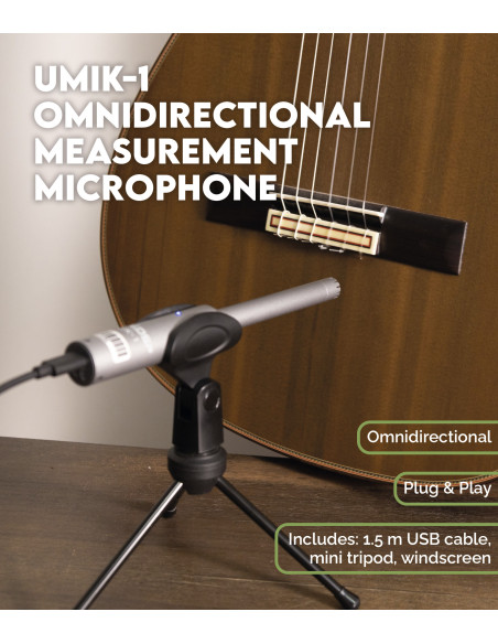 Micrófono UMIK-1 Medición Omnidireccional | Maderas Barber