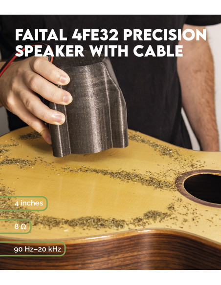 Altavoz de Precisión Faital 4FE32 con Cable | Maderas Barber
