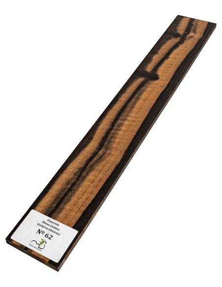 Exotic Ebony Electric/Acoustic/Archtop Guitar Fingerboard MB Exclusive Nº62 | Maderas Barber