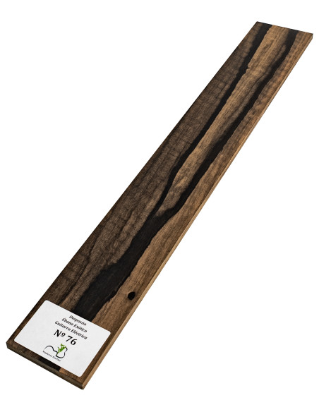 Exotic Ebony Electric/Acoustic/Archtop Guitar Fingerboard MB Exclusive Nº76 | Maderas Barber