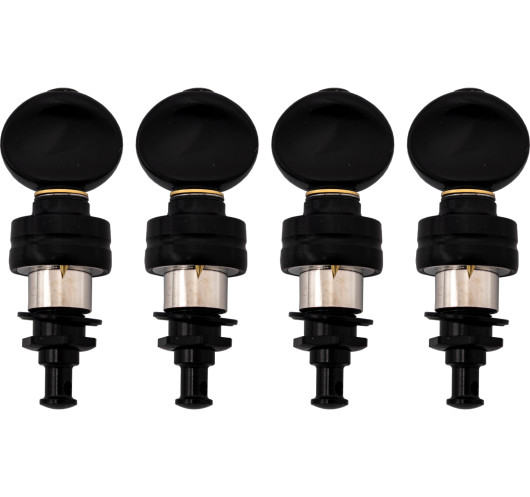 Mécaniques Gotoh Ukulélé Noir Chromé UPT/UBB-BC