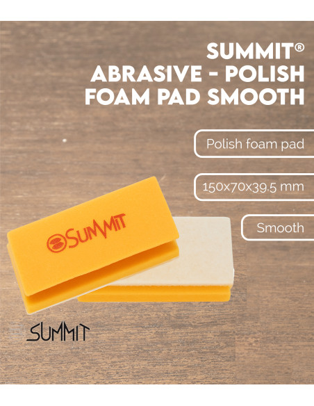 SUMMIT® Abrasive - Polish Foam Pad (Smooth) | Maderas Barber