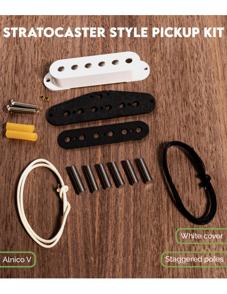 Kit Pastilla para Guitarra Estilo Stratocaster | Maderas Barber