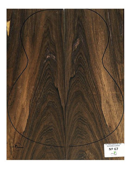 Juego Único de Palo Santo de Río Nº 67 Guitarra Clásica MB Exclusive