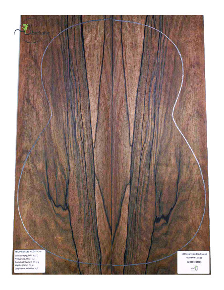 Jeu Malaysian Blackwood MB Exclusive Nº174 Guitare Classique|Maderas Barber