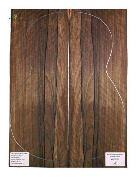 Malaysian Blackwood Set Classic Guitar MB Exclusive Nº173|Maderas Barber