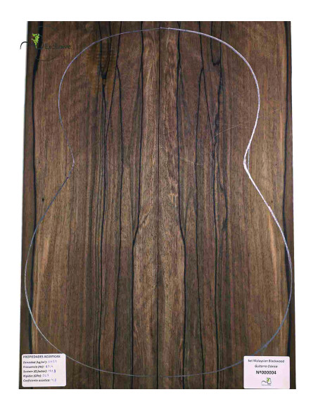 Malaysian Blackwood Set Classic Guitar MB Exclusive Nº170|Maderas Barber