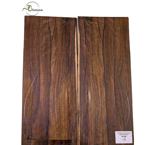 Jeu Malaysian Blackwood Guitare Acoustique MB Exclusive Nº146 |Maderas Barber