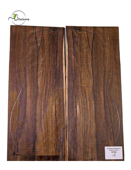 Jeu Malaysian Blackwood Guitare Acoustique MB Exclusive Nº146 |Maderas Barber