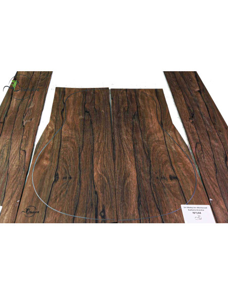 Jeu Malaysian Blackwood Guitare Acoustique MB Exclusive Nº144 |Maderas Barber