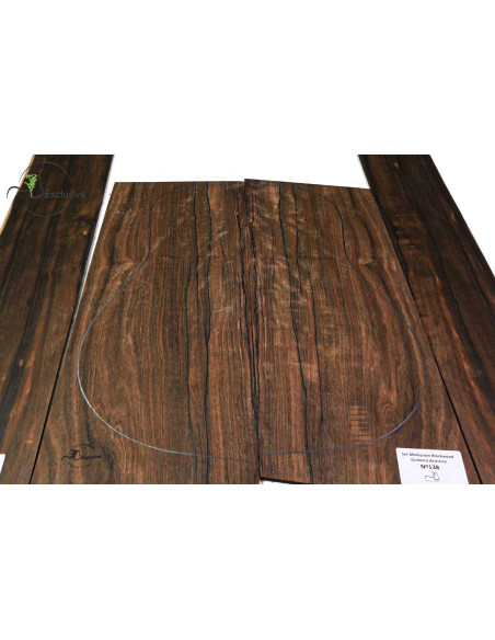 Jeu Malaysian Blackwood Guitare Acoustique MB Exclusive Nº138 |Maderas Barber
