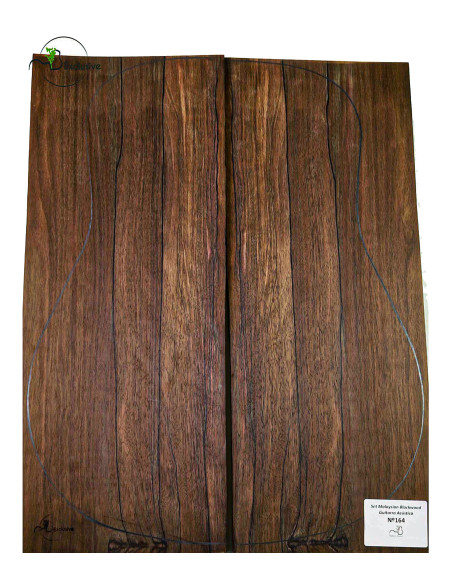 Malaysian Blackwood Set Nº164 Acoustic Guitar MB Exclusive | Unique Pcs