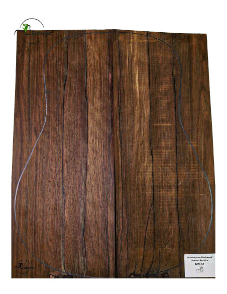 Malaysian Blackwood Set Nº132 Acoustic Guitar MB Exclusive | Unique Pcs