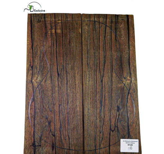 Jeu Malaysian Blackwood Guitare Classique MB Exclusive Nº100 | Pièces Uniques