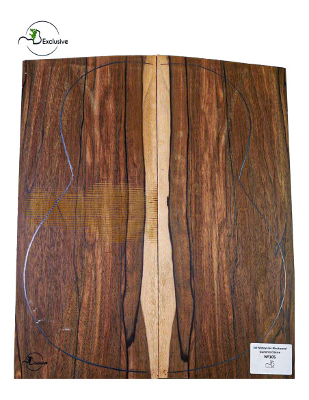 Jeu Malaysian Blackwood Guitare Classique MB Exclusive Nº105 | Pièces Uniques