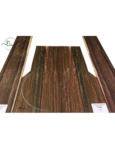 Jeu Malaysian Blackwood Guitare Classique MB Exclusive Nº104 | Pièces Uniques