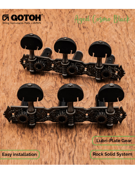 Clavijero Gotoh 35ARB510MF/KB Guitarra Clásica | Maderas Barber