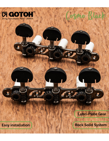 Clavijero Gotoh Cosmo 35G510S/KB-CK Guitarra Clásica | Maderas Barber