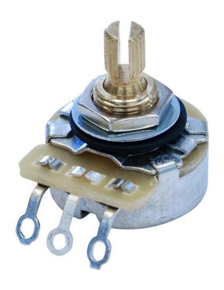 CTS U.S.A. standard bushing 250 K audio potentiometer | Maderas
