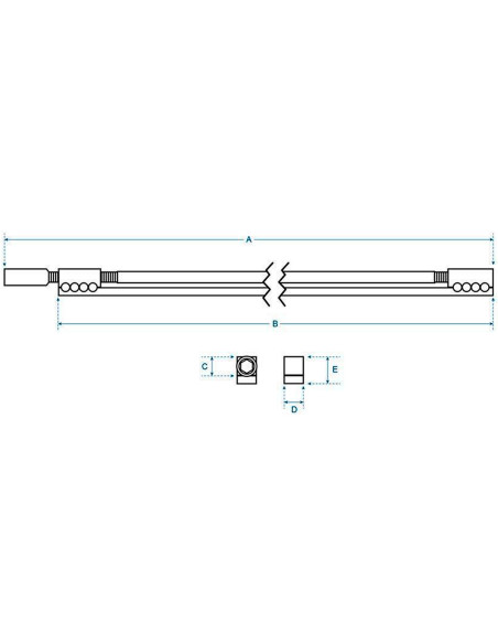 Alma Doble Acción Titanio Híbrido 440 mm para Guitarra Acústica | Maderas Barber