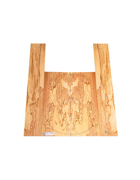 Jeu Hêtre Spalted Nº4 Guitare Acoustique MB Exclusive | Maderas Barber