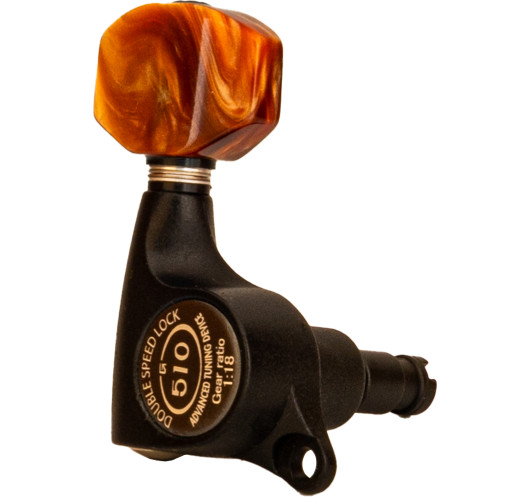 Clavijero Gotoh SGS510ZMG/P8-LBS - Negro Satinado - Botones Ámbar Nacarado - Bloqueo