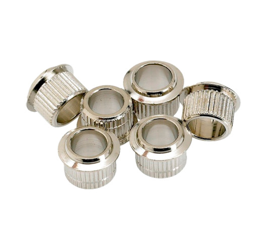 Fender® Vintage-Style Tuning Machine Bushings (6), Nickel