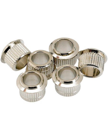Fender® Vintage-Style Tuning Machine Bushings (6), Nickel