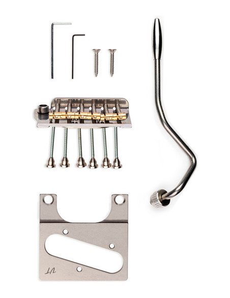 Trémolo Vega-Trem VT2ND Teletrem Classic Cromo para Guitarra Tipo Telecaster | Maderas Barber