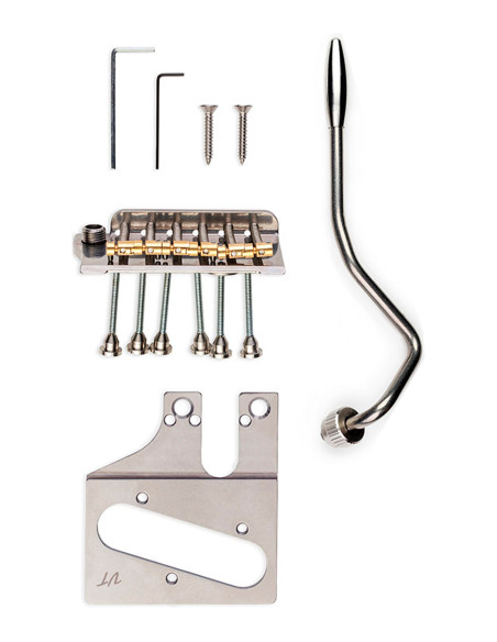 Vega-Trem VT2ND Teletrem Modern Chrome Tremolo for Telecaster-Style Guitars | Maderas Barber