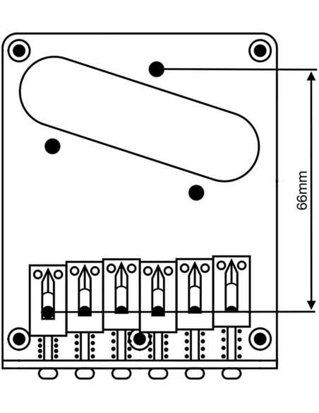Vega-Trem VT2ND Teletrem Modern Chrome Tremolo for Telecaster-Style Guitars | Maderas Barber