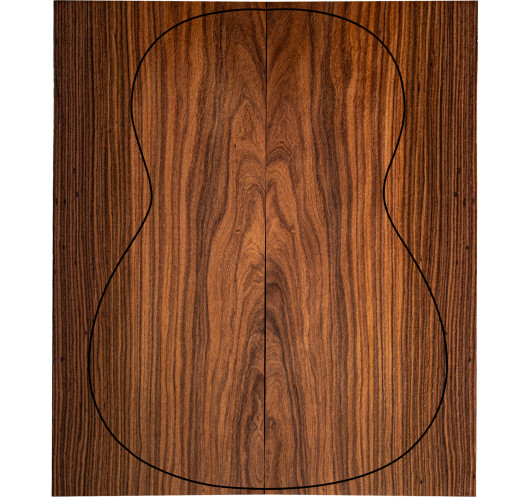 Fondos de Pau Ferro FSC 100% 2ª para guitarra clásica con veta uniforme y color estable