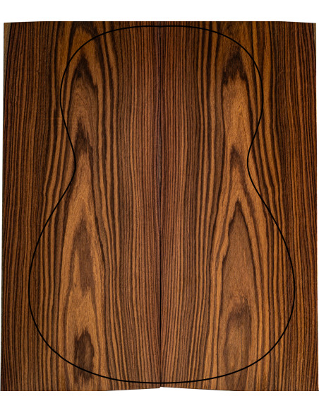 Additional Santos Rosewood FSC 100% B back set showing natural grain and color variations