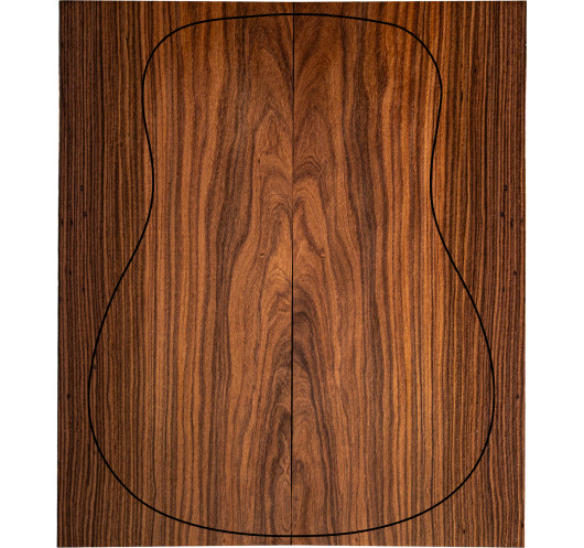 Fondos de Pau Ferro FSC 100% 2ª para guitarra acústica con veta uniforme y color estable