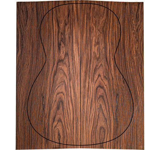 Santos Rosewood FSC 100% B back set for acoustic guitar with uniform, stable grain