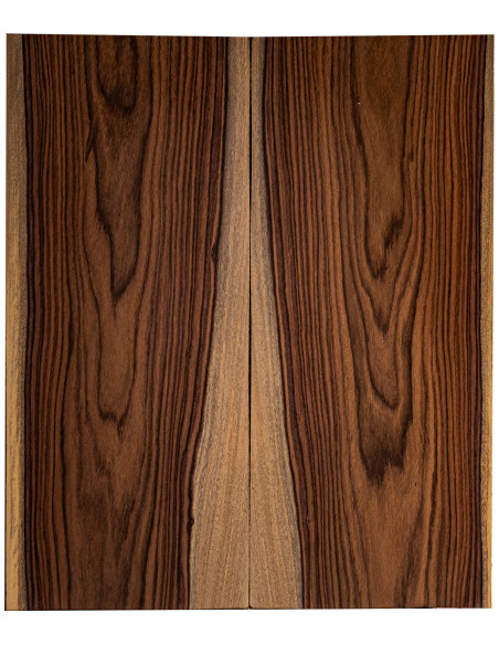 Drop top en Santos Rosewood FSC 100% pour guitare et basse électriques avec grain marqué et figure naturelle