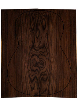 Santos Rosewood FSC 100% AAA back set for classical guitar with highly figured, well-defined grain