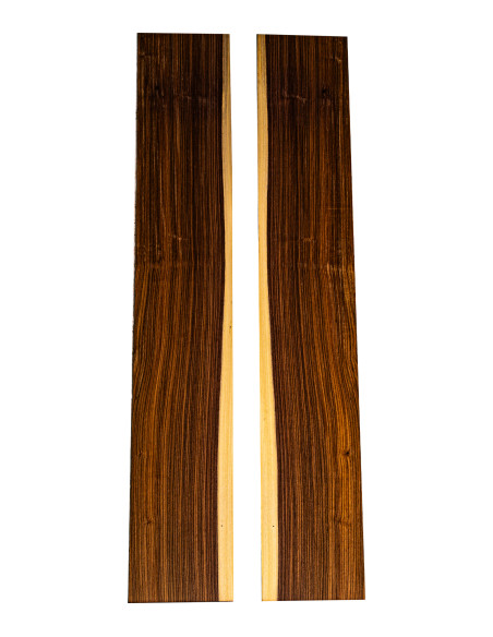 Aros de Pau Ferro FSC 100% 1ª para guitarra acústica con veta equilibrada y figura natural moderada