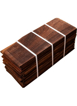 Pack de 20 fonds en palissandre de l’Inde A/B pour guitare – vue d’ensemble du lot
